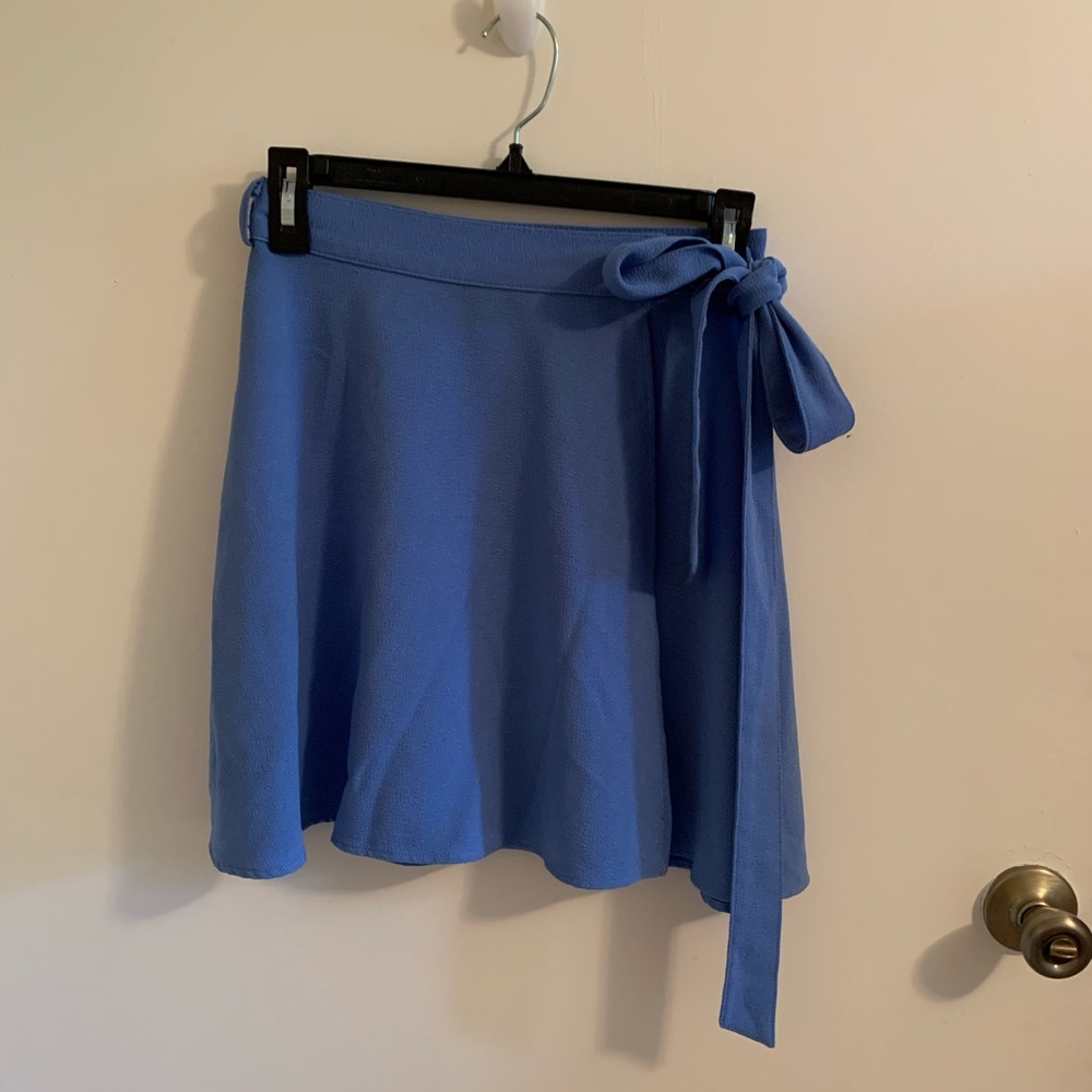 Periwinkle wrap skirt